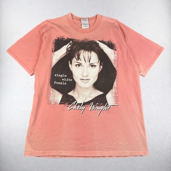Gildan Other - Vintage Chely Wright Single White Female T Shirt Men XL Pink Graphic Music
